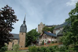 Blick zum Könitzer Schloss im Oberdorf